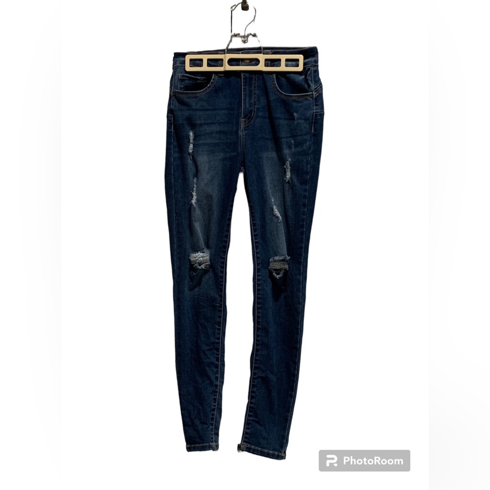 3- Size 7/28 WAX JEAN, BUT I LOVE YOU, STRETCH DENIM DISTRESSED JEANS,